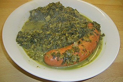 Gr&uuml;nkohl mit Mettendchen 3