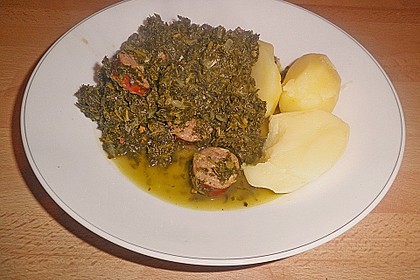 Gr&uuml;nkohl mit Mettendchen 4