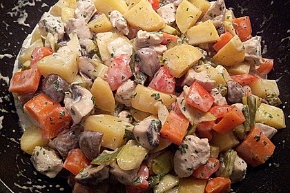 Schnelle Puten-Paprika Pfanne 4