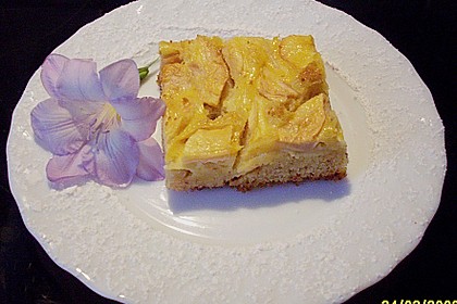 Apfel - Marzipan - Blechkuchen
