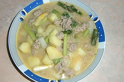 Spargeleintopf mit Fleischklößchen 7