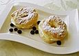 Mandelringe mit Zitronencreme