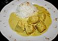 Putencurry mit Mandeln