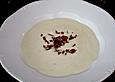 Karfiolcremesuppe mit Speckw&uuml;rfeln