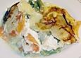 Gratin von M&ouml;hren, Kartoffeln und Bohnen