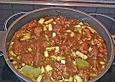 Rindergulasch, s&uuml;&szlig; - sauer