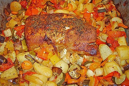 Mediterraner Schweinebraten