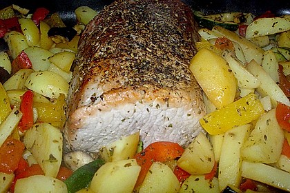 Mediterraner Schweinebraten 5