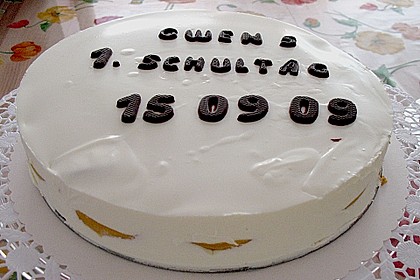 Quark - Pfirsich - Sahne - Torte 2