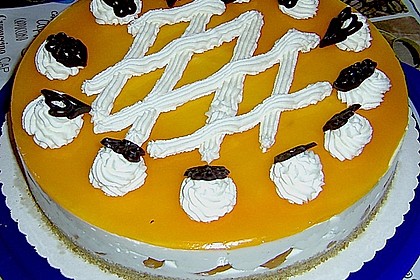 Quark - Pfirsich - Sahne - Torte 9