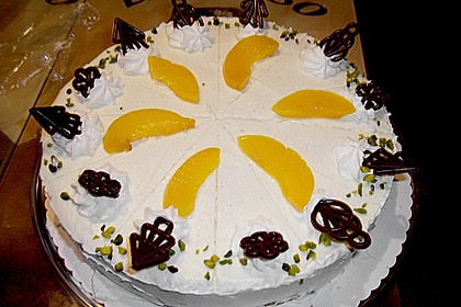 Quark - Pfirsich - Sahne - Torte 11