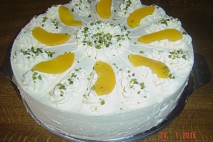 Quark - Pfirsich - Sahne - Torte 14