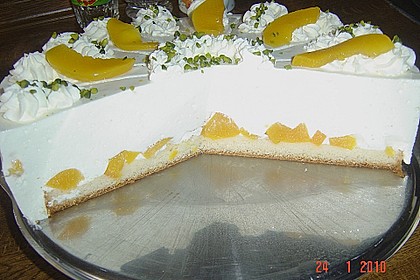 Quark - Pfirsich - Sahne - Torte 15