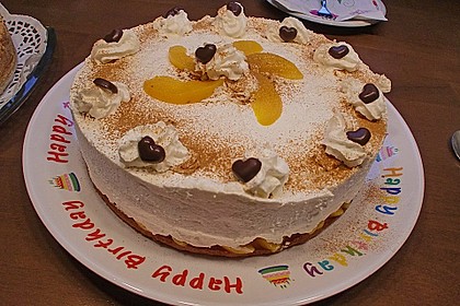 Quark - Pfirsich - Sahne - Torte 21
