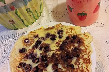 Buttermilch - Pfannkuchen mit Blaubeeren