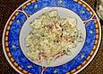 Kartoffelsalat mit geriebenem Emmentaler
