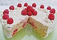 Schnelle Himbeer - Kokos - Torte