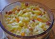 Kohlrabi - Kartoffelauflauf mit Putenkasseler