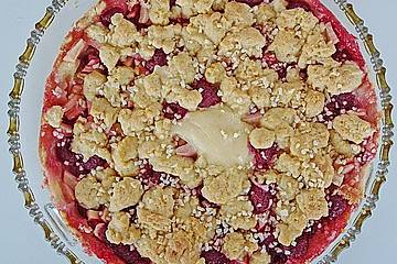 Apfel - Pie mit Himbeeren
