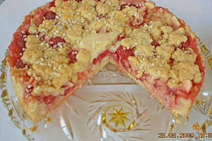 Apfel - Pie mit Himbeeren 1
