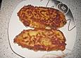 Kartoffel - Mozzarella - Schnitzel auf Sauerkraut