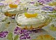 Joghurt - Dessert mit Himbeeren und Pfirsichen