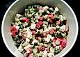 Gurken - Oliven - Salat mit Schafk&auml;se