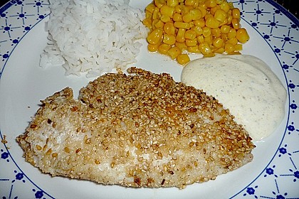 Pangasiusfilet in Sesam mit Currycreme 1