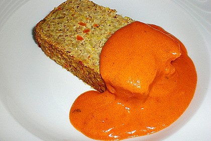 Grünkernrolle mit Paprikasoße 7