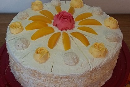 Pfirsich - Raffaello - Torte 6