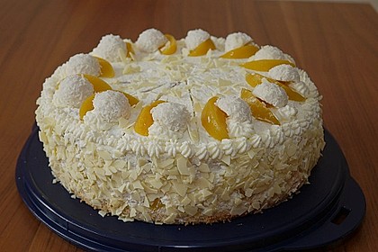 Pfirsich - Raffaello - Torte 1