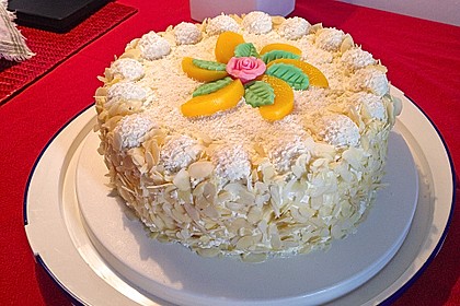 Pfirsich - Raffaello - Torte