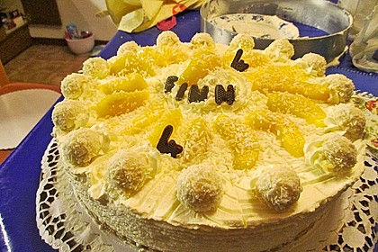 Pfirsich - Raffaello - Torte 9