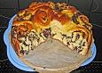 Hefekuchen mit Mohn und Cranberries