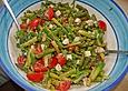 Salat mit Spargel, Rucola und Schafsk&auml;se