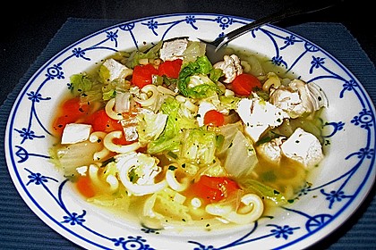Chinakohl - H&uuml;hnersuppe 1