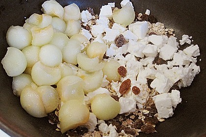 Honigmelone mit Reis, mit K&auml;se &uuml;berbacken 1