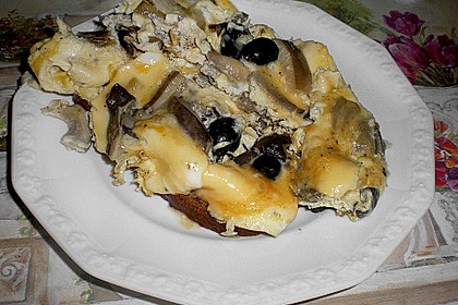 R&uuml;hrei mit Austernpilzen