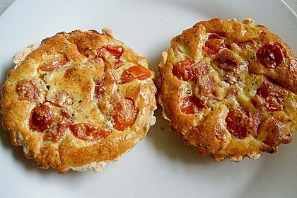 Pikante Kirschtomaten - Tarte