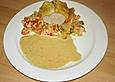 Schweinefilet mit Paprika und Zucchini in Bl&auml;tterteig
