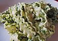 Bandnudeln mit Spinat - Mascarpone