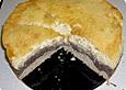 Mohn - Apfel - Torte mit Sahnehaube