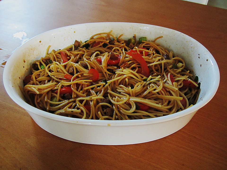 Asiatischer Spaghettisalat (Rezept mit Bild) von lorber | Chefkoch.de