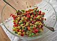 Lauwarmer Gnocchini - Avocado - Salat mit Knoblauchdressing