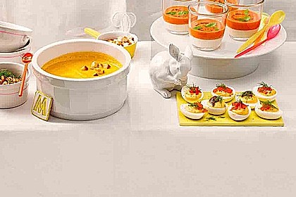 Möhrensuppe mit Krabben 1