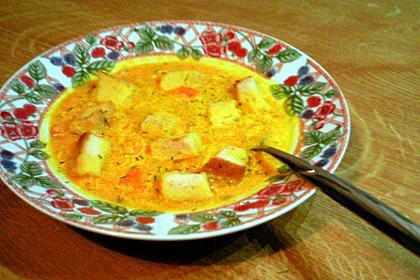 Möhrensuppe mit Krabben 7