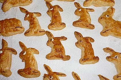 Bl&auml;tterteig - Hasen
