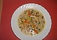 Bayerische Brotsuppe mit Schnittlauch