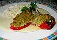 Gef&uuml;llte Paprika mit Hirse