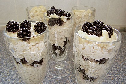 Vanillerisotto mit Pfirsich